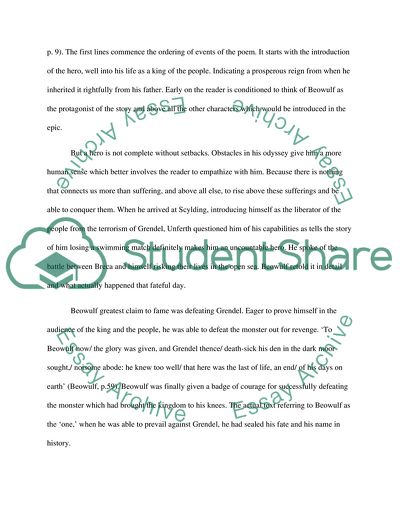 The Amalgamation of Literature and History in the Story of Beowulf