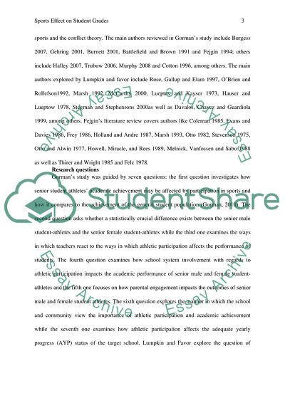 Sports Effect on Student Grades