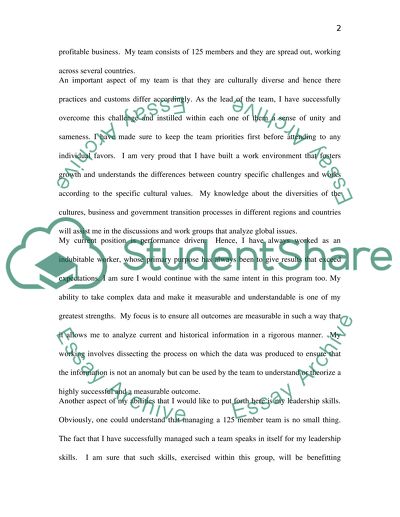 Statement of Intent for a Councel