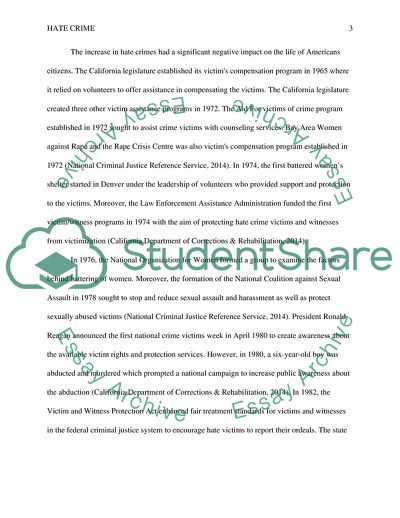 History Of The Crime Victims Movement In The United States