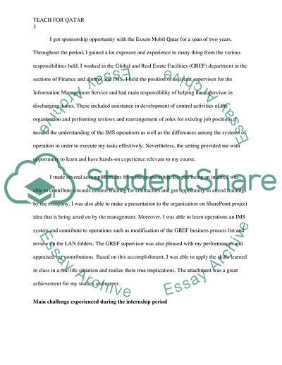 Applying for Teach for Qatar Organization