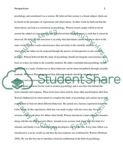 Psychological Perspectives of Watson, Skinne and Tolman