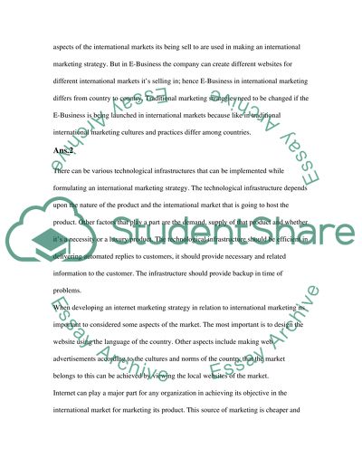 The Kite Runner Essay Thesis Ecommerce In International Marketing How To Write A Proposal Essay also What Is A Thesis Statement For An Essay Ecommerce In International Marketing Essay Example Topics And Conscience Essay