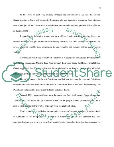 Adjusting to Terrorism