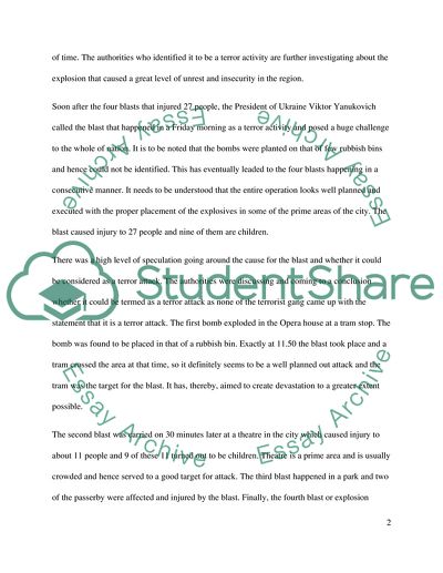 27 people wounded by four consecutive explosions