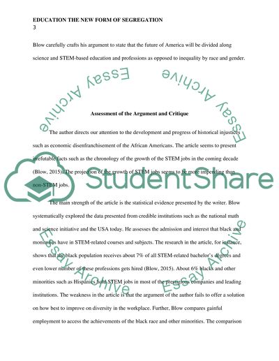 Education the New Form of Segregation