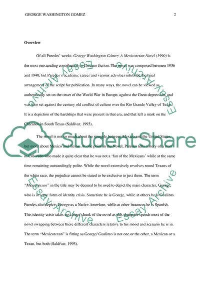 George Washington Gomez: A Mexicotexan Novel by Americo Paredes