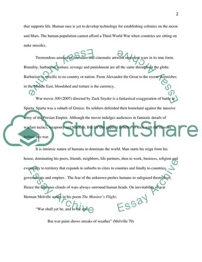 The Nature of Humans to Wage Wars