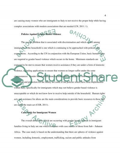 Research paper gender based violence