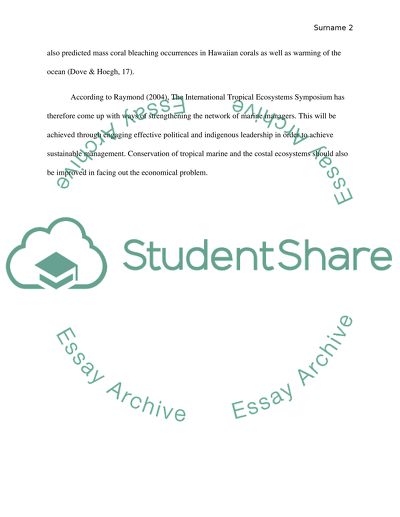 Coral Bleaching Issues