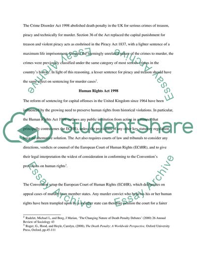 Should Capital Punishment Be Reintroduced In The United Kingdom