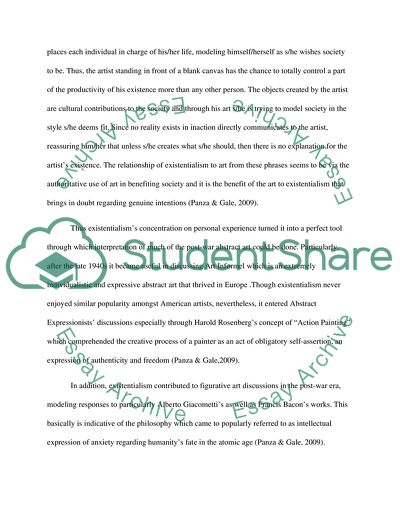 What is existentialism in the art world