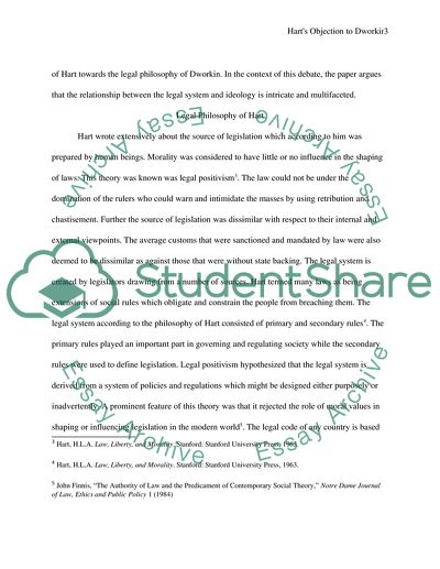 The Relationship Between Law and Ideology by Hart and Dworkin