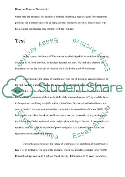 Palace of Westminster and Big Ben