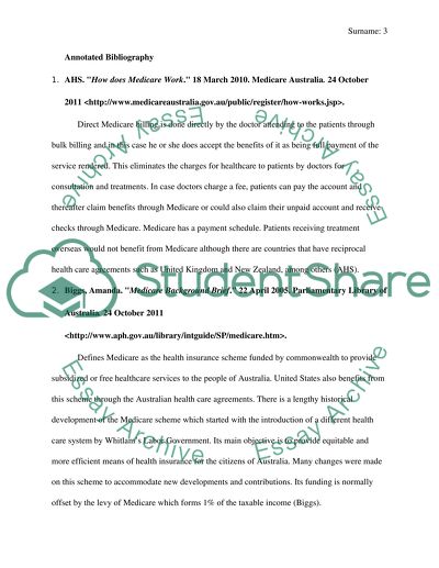 Annotated Outline and Bibliography