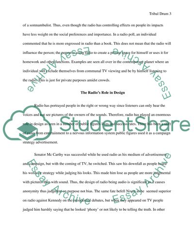 Text Analysis on the Tribal Drum ( radio ) from its historical background to the future of the radio