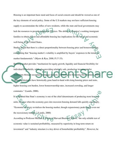 Economic Factors Affecting Home Building Industry in the US