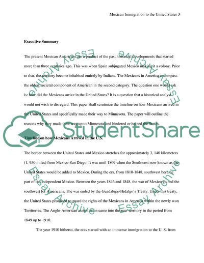 Mexican Immigration to the United States