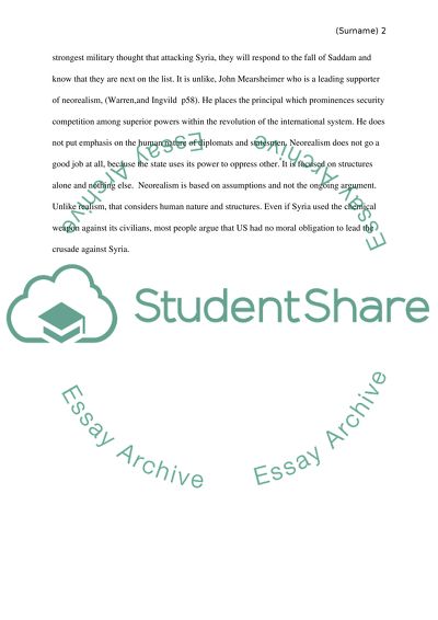 Morgenthau and Mearsheimer