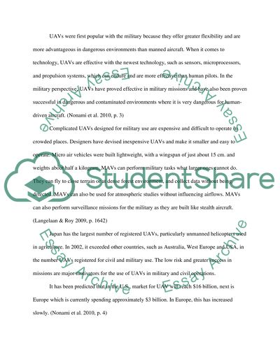 Unmanned aerial vehicls