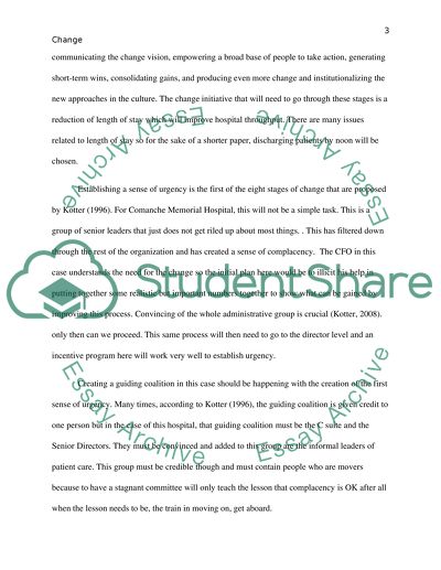 Nursing Organizational change