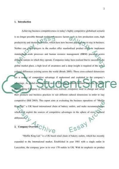 Cross-Cultural Awareness for the International Manager