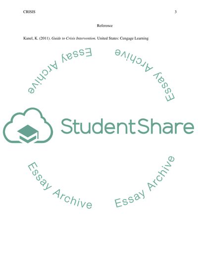 Guide to Crisis Intervention