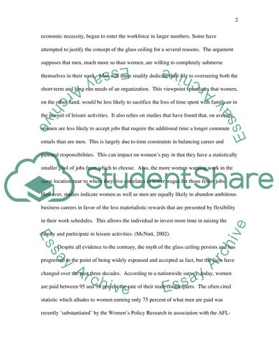 The Myth of the Glass ceiling for Women