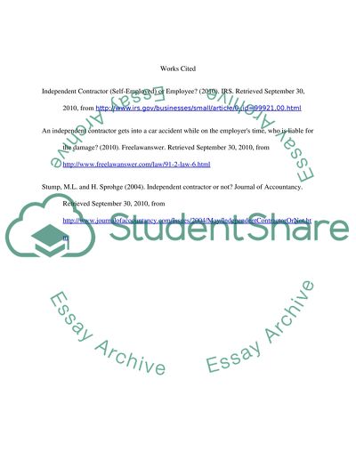 What an Independent Contractor Is