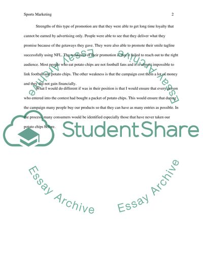 Ideas of Sports Marketing