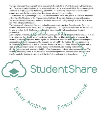 Shamrock Convenience Stores Development Perspectives