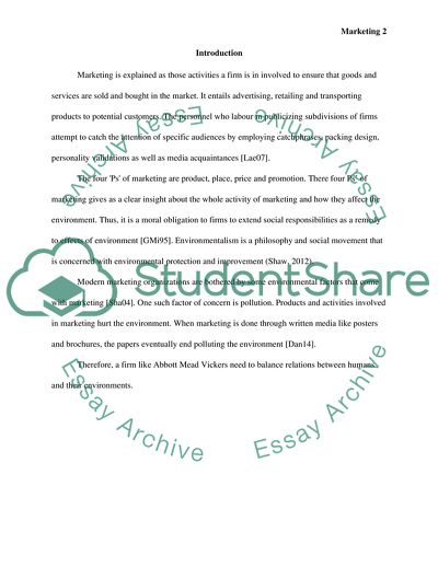 Topic: A number of environmental issues are of particular concern to the modern marketing organisation: climate change; pollution; energy conservation; use of environmentally friendly ingredients and components; use of recyclable materials. Choose one of