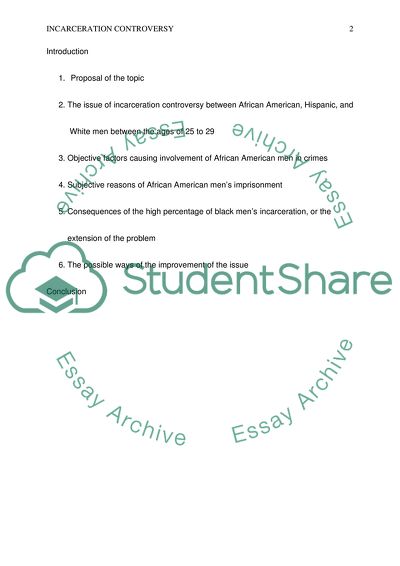 Incarceration Controversy between African American, Hispanic, and White Men