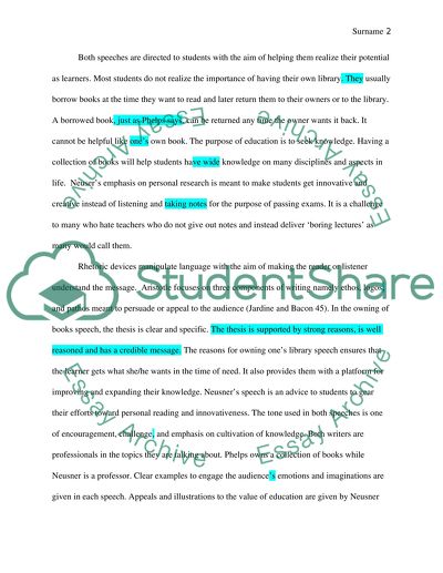 Introduction to Speeches