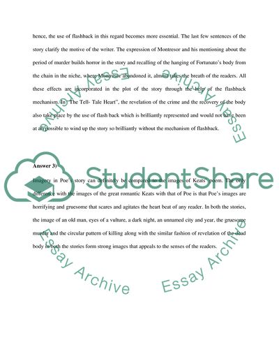 Cask of Amontillado and The Tell-Tale Heart