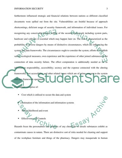 Risk Assessment for the Pharmacy