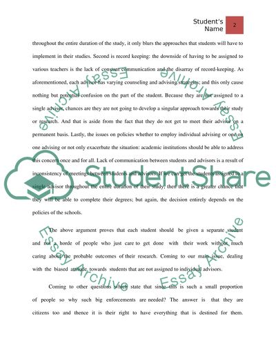 Lack of Communication between Advisors and Students