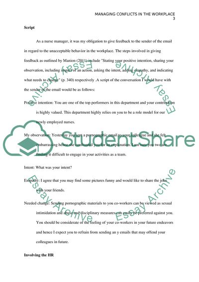 Managing Conflict in the Workplace