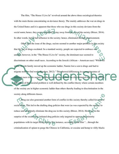 Sociological Theories: The House I Live In