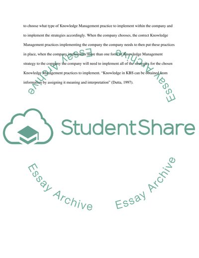 Knowldge Sharing case