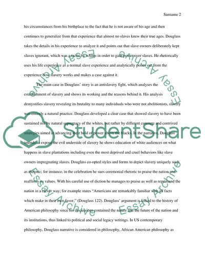 Analytical paper: Martin Luther King/Douglass