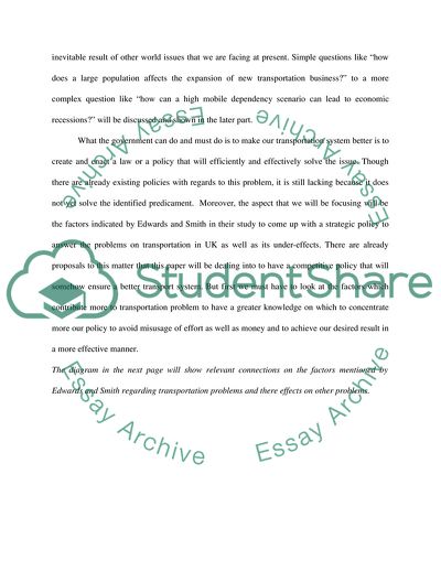 Road Congestions and Better Transport System Policy
