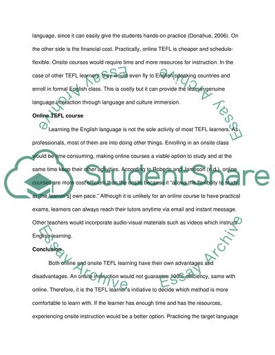 Online TEFL Courses vs Onsite TEFL Courses