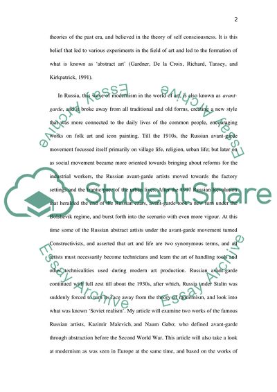 Modern Art Movement in Russia