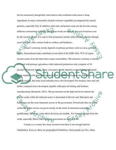 Assume that Canadian Tire is opening up a store in Ghana