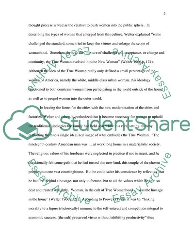 The Cult of True Womanhood