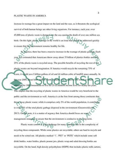 Plastic Waste Around America