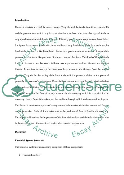 International Financial Markets