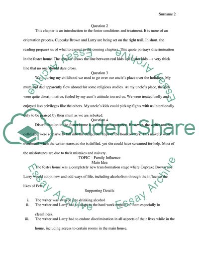 Reading Journal: A Piece of Cake