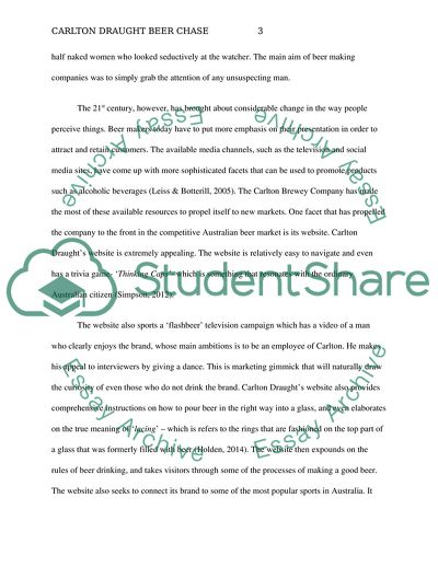 Carlton Draught Beer Chase